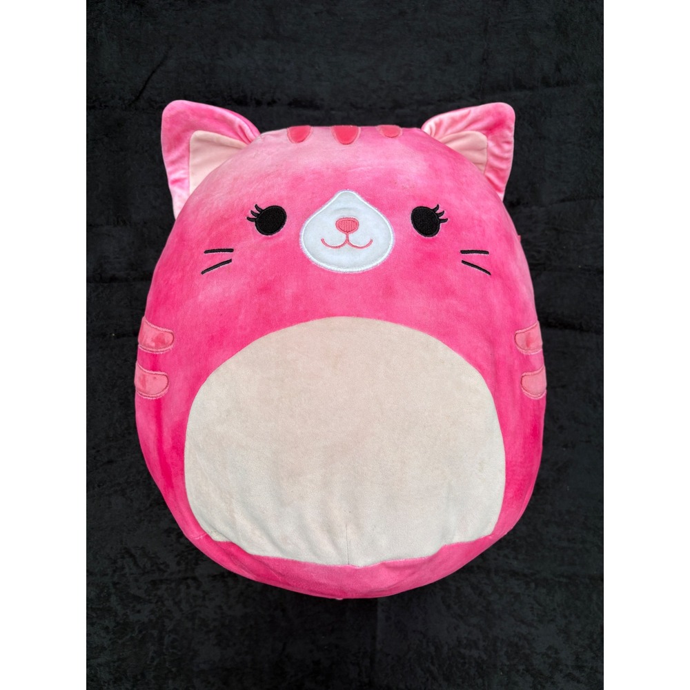 Squishmallows Eloise the Pink Cat 8 Inch Plush Hot Pink Tabby Jazwares Kelly
